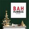 Bah Humbug Swash by Amanti Art Portfolio 22-in. W x 22-in. H. Canvas Wall Art Print Framed in Black